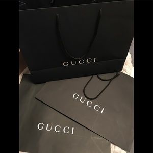 Authentic Large Gucci Shopping Bags